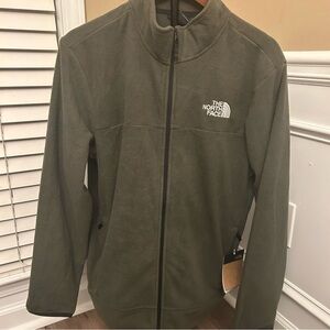 The North Face Anchor Full Zip Jacket New Taupe Green LG New